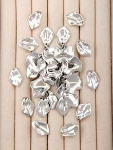 10个金银花瓣形吊坠，可用于DIY首饰制作，如耳环、项链等 - 小號 - 查看 4