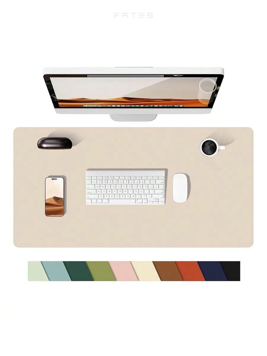 Tấm lót bàn làm việc bằng da chủ đề Giáng sinh, tấm lót văn phòng, tấm lót chuột cỡ lớn, tấm lót chống trượt bằng da PU, tấm lót laptop, tấm lót viết chống thấm nước, thích hợp cho văn phòng và gia đình.