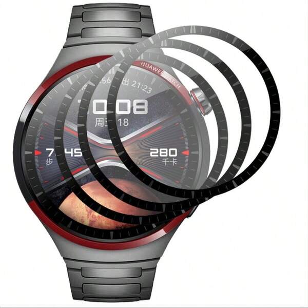 GIOPUEY Pack Of 3 Screen Protectors For  Watch 4 Pro Space Edition Full Coverage HD Composite Material Ultra Thin Film AntiScratch AntiReflective Transparent