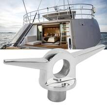 6-Inch Stainless Steel Inlaid Ram's Horn Lifting Ring For Nautical And Marine Use (SA0401)