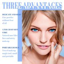 OUHOE 8g Setting Powder, Long-Lasting, Oil Control, Natural Setting, Full Coverage, Waterproof, Brighten, Whitening, ,Concealer, Sweat-Resistant, Non-Cakey, Smooth - Beige natural - Ver 7