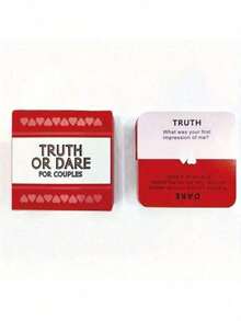 情侣真心话大冒险游戏 - 适合旅行携带，51张卡片，是约会之夜和情人节的完美之选 - 玫紅色 - 查看 3