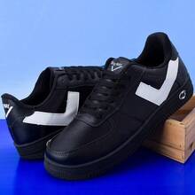 Men's Casual Sneakers, Plus Sizes 48 49 50 51 52 - Preto/TM - 查看 2