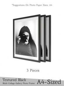 30x30cm/40x30cm/A4/25x25cm/20x20cm/15x15cm Mehrfach-Collage Galerie Fotorahmen, exquisite längliche/quadratische Bilderrahmen für die Wand, Hochformat Rahmen für Fotowand, Schwarz/Weiß/Holzfarbe, 30x30cm/20x20cm/30x40cm/15x15cm/25x25cm, Acrylglas, Rechteck/Quadrat (Fotopapier nicht enthalten), für Stern/Mond