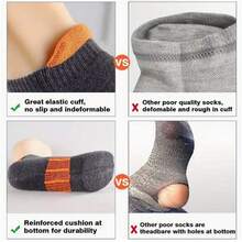 Men's Breathable Comfortable 3D Textured Non-Slip Outdoor Sports Casual Fitness Low-Cut Socks - Multicolor - View 3