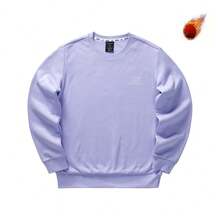 Skechers Sudadera tipo jersey con cuello redondo, forrada térmicamente y de colores variados, versátil