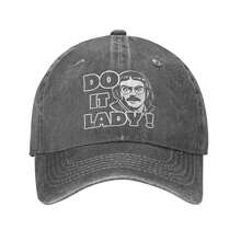 Funny Do It Lady Chit Humor Unisex Baseball Caps Trending Saying Distressed Denim Hats Outdoor All Seasons Adjustable Sun Cap - 灰色 - 查看 2