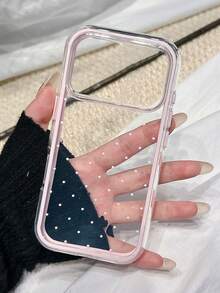 可爱简约粉色波点时尚手机壳，兼容 17 Pro Max、17 Pro、17 Air、17、16、15、14、13、12、11 Pro Max Plus，柔软保护后盖，送给女孩的礼物，春季礼物 - 粉紅波點 - 查看 3