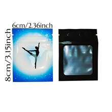 Smell Proof 1g Mylar Bag,100pcs Resealable Flat Zipper Bag,Mini Zip Lock Plastic Bags,Aluminum Foil Candy Gummies Packaging Pouch,Resealable Zipper Bags