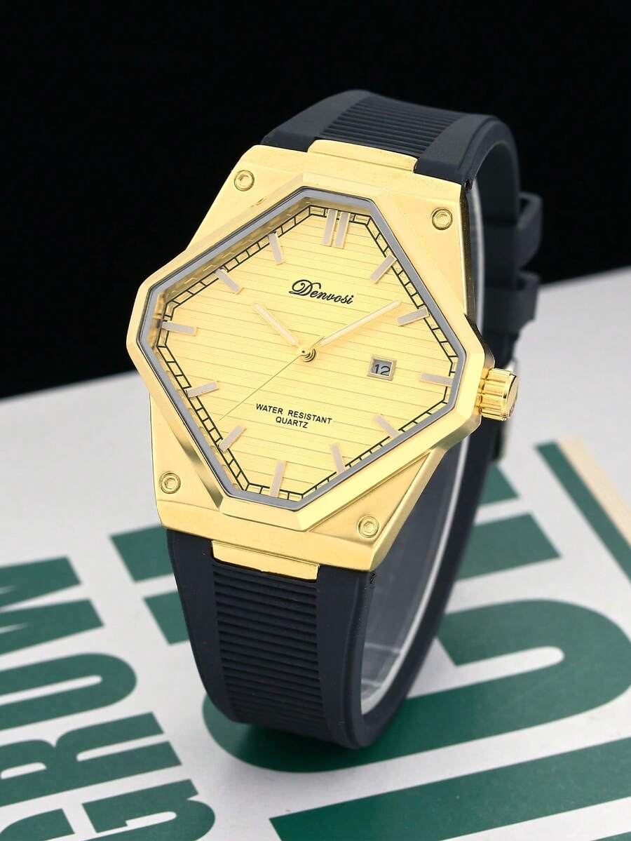 New Parrot Rhombus Dial Men's Watch, Thin Business Style Luminous Niche Men's Wristwatch