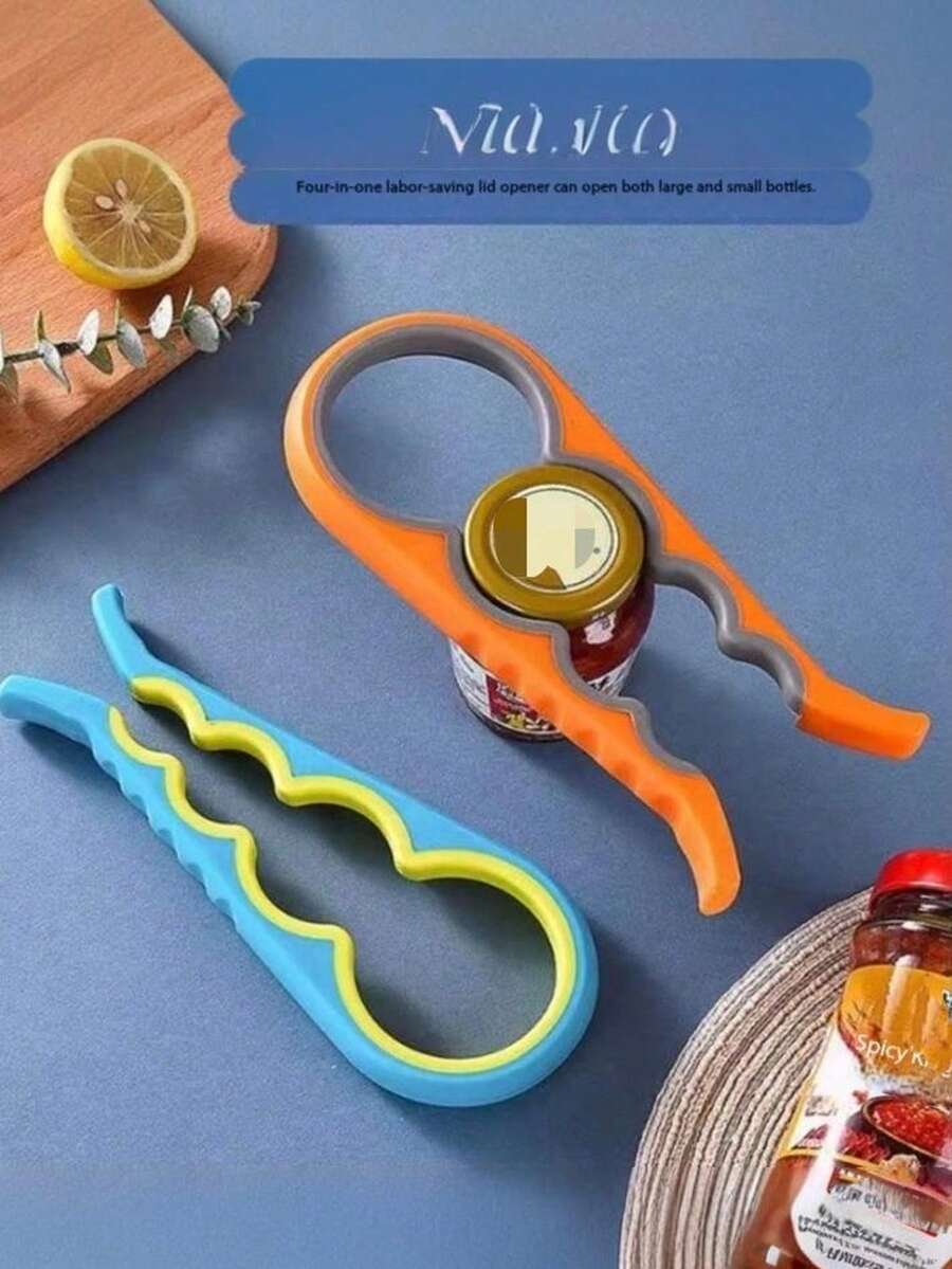 1pcs,Multi-Functional Jar Opener: Non-Slip Grip, Ergonomic Design, Durable Plastic & Silicone Construction, Versatile Kitchen Tool Ideal For Daily Cooking, Jar Opening, Canning Projects, Elderly Assistance, Home Kitchen Upkeep, Party Prep, Gift Exchanges & Gifting To Home Cooks, Busy Parents, Elderly Individuals, Kitchen Enthusiasts, DIY Canning Lovers Who Cherish Practical Efficient Kitchen Accessories - Xem 1