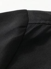 1pc Men's Zip-Up Collar Design Casual Jacket, Washable, Versatile Business Casual Outerwear Suitable For Daily, Work, Travel, Formal Occasions, Spring/Autumn - Black - View 6
