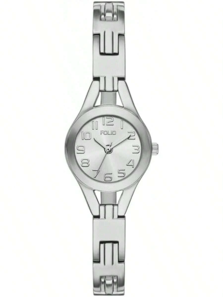 Folio Reloj Mass Market FMDKH511 Kohls de aleación en color plateado para dama - Tipo de Enchufe A Japonés (100V) - Ver 1