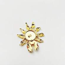 2 Pieces Gold Flower Button Covers Elegant Decorative Shirt Buttons Suitable For Both Men And Women High-Quality Cufflinks Requiring No Sewing Attach In Just 3 Seconds Ideal For Business Settings, Everyday Wear, Parties, Weddings, Celebrations, And Gifting The Perfect Valentine's Day And Christmas Gift