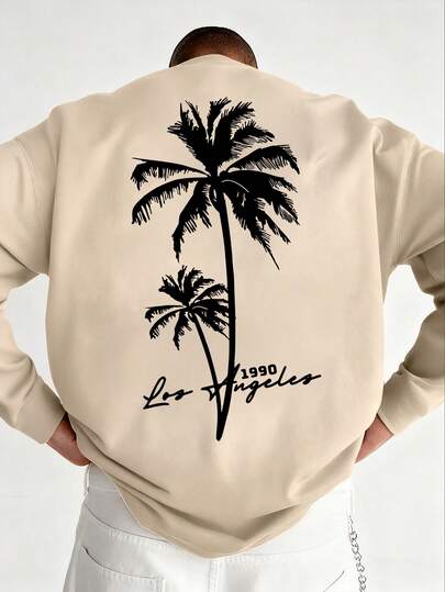 Lässiges, einfarbiges Herren-Langarmshirt mit Rundhalsausschnitt, vielseitig für den Herbst