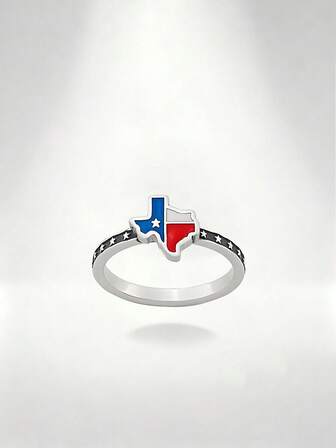 STYLEVER 1PC Silver Star Ring, Unique And Luxury Ring For Women's,For Work, Daily,Party, Banquet, Ball Decor