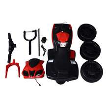 Motocicleta eléctrica infantil recargable con luces y música, triciclo eléctrico infantil recargable, regalo - Rojo - Ver 10