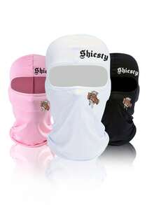 1 lub 2 sztuki Unisex "GHIEGTY" Kominiarka z nadrukiem Wiatroszczelna maska na twarz do podróży na świeżym powietrzu, wędrówek, jazdy na nartach i rowerze