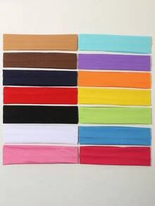 4pcs Solid Color Headbands In Campus Style Athletic Headband Set Casual,Gym Hair Band Turban Headband Sweatband, Hairband Fall Winter Hair Accessories For Women For Vacation Outfits Woman Elegant Scarf - 8 Pcs 顏色隨機 - 查看 4