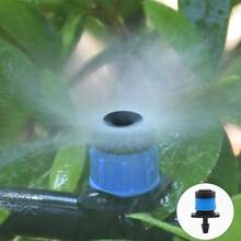 1/4" Adjustable Copper Atomizing Nozzle Drip Irrigation Sprayer 4/7mm Atomizing Micro Sprinkler Garden Cooling Irrigation Equipment For Lawn Vegetables Greenhouse Equipped With A Hole Opener - Multicolor - View 6
