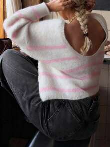 Rayas rosas y blancas