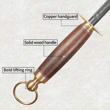 Barra de afilado de carnicero, afilador de cuchillos profesional para acero de alto carbono, barra de afilado de grano ultrafino - Varilla de afilado n.° 29 - Ver 7