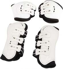 Yitre Botas para Patas Traseras de Caballos, Banda Elástica Flexible Resistente a los Impactos Botas Protectoras para Menudillos de Caballos Absorbe la Humedad Antideslizante(Metro 1.2 X 0.8in) - METRO 1,2 X 0,8 pulgadas - Ver 1