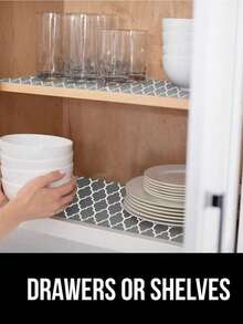 1 Roll Marble White Pattern Shelf Liner, Non-Slip Cabinet Liner, Transparent Non-Adhesive Drawer Liner, Waterproof EVA Fridge Liner, Easy To Cut Cabinet Liner, Suitable For Shelves, Tables, Cabinets, Kitchen And Shelf Liners, Drawer Liners, Cabinet Liners, Fridge Liners, Kitchen Shelf Liners