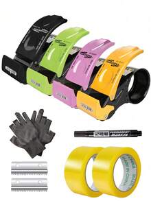 1ste Tape Gun Tape Cutter With Tape Packaging Machine, Tape Dispenser Gun, 2-Inch Tape Gun Dispenser, Suitable For Packaging, Transportation, Movement, Mailing, Express Delivery And Box Sealing Of Cartons - Sets - View 2