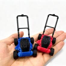 Cortador de Grama Miniatura Realista para Casa de Bonecas, Cena de Jardim Miniatura BJD com Modelo de Acessório de Cuidados com a Grama - Multicolorido - Visão 3