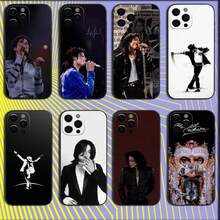 Music Michael J-Jackson Phone Case Compatible With  16,15,14,13,12,11,Pro,X,XS,Max,XR,Plus,Mini Soft Black Cover, Cover Compatible With  17 Pro Max Case,  17 Pro Case,  17 Case,  16 Pro Max Case - Z2 - 查看 1