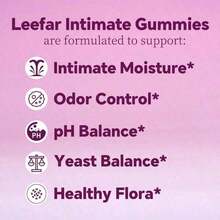 LEEFAR Women's Probiotic Gummies – Intimate Health & PH Balance Support With Slippery Elm, Prebiotics & Lactobacillus – Hawaiian Pineapple Flavor – 60 Gummies (Pack Of 1) - Quả dứa - Xem 2