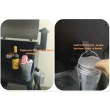 Drip Grease Bucket And 12Pack Liners For Traeger 20/22/34 Series Pit Boss Etc Pellet Grill Smoker Black 12 - 黑色 - 查看 8