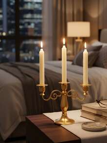 1PC European Vintage Iron Candle Holder/Candlestick Holders, Candlelight Dinner Shooting Props Candlelight Dinner Wedding Table Decoration,Room Decor/Home Decor/Table Decor/Wedding Candle Decor,Suitable For Weddings, Festivals, Tabletop Decorations For Home, Parties, Weddings,Best Friend Gift/Winter Gift,Thanksgiving Day/Christmas/Halloween