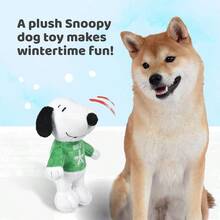 For Pets 6 Holiday 2021  Plush Dog Toy With Squeaker Green  Holiday Plush Dog Toy Small Squeaky Dog Toys - Soft Stuffed Dog Toys Officially Licensed FF19107
