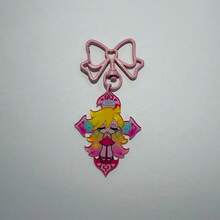 2个卡通动漫风格钥匙扣，渐变2D亚克力饰品，动漫迷纪念品 - 彩色 - 查看 4