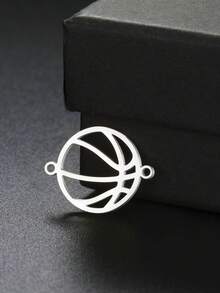 AMAXER 3件套不锈钢迷你足球、棒球、篮球、排球和羽毛球拍吊坠，手工DIY饰品制作材料，节日礼物，批发 - 球類 - 查看 6