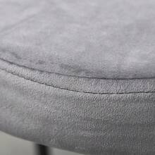 HOMCOM Set Of 4 Stackable Dining Stools, Kitchen Chairs With Velvet-Look Padded Seat, Gray Metal, For Kitchen And Dining Room, 41.5 X 41.5 X | Aosom.De On The Website - 1 - View 6