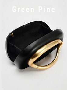 Black PU Leather Clutch - Ideal For Valentine's Day, Comfortable & Fashionable, Stylish Handbag, Personalized Gift Choice, 2025 Must-Have Accessory, Distinctive Style Suitable For Various Occasions, Affordable Price With Luxurious Feel, Party Bag, Perfect Match For Holiday Party Dresses, Evening Gowns And Sequin Dresses, Suitable For Parties, Weddings, Galas, Formal Events, New Year Essential - Black - View 8