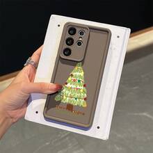 Funda protectora para teléfono con patrón de árbol de Navidad, a prueba de golpes, ligera, de borde suave, adecuada para Galaxy A14/A15/A16/A23/A25/A26/A33/A34/A35/A36/A53/A54/A55/S22/S23/S24/S25/S22+/S23+/S24+/S25+/S22Ultra/S23Ultra/S24Ultra/S25Ultra/S23FE/S24FE, regalo unisex, protección navideña, idea de regalo, funda protectora decorativa, tema navideño, material a prueba de golpes, duradera, funda para smartphone, protector de móvil, accesorios tecnológicos, comprador navideño - Colores mixtos - Ver 9
