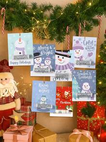 muñeco de nieve de dibujos animados