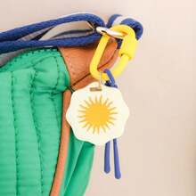 Retro Rope Woven Bag Pendent Temperament Geometric Acrylic Charms DIY Necklace Keychain Accessories Backpack Mobile Phone Pendant - Multicolor - View 4