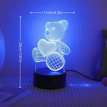 復古恐龍 3D 小夜燈，USB 供電，LED 環境燈，檯燈，床頭伴侶燈。適用於書房、臥室、客廳、遊戲室，聖誕節/新年/生日/節日禮物。 - 彩色 - 查看 21