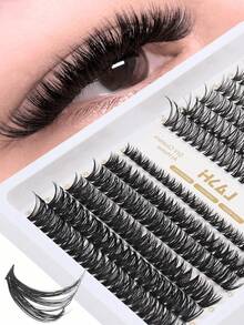 240 قطعة من الرموش الفردية، رموش طبيعية مجعدة على شكل حرف D، رموش ناعمة ورقيقة وخفيفة الوزن تشبه المنك، رموش صناعية مناسبة للاستخدام المنزلي