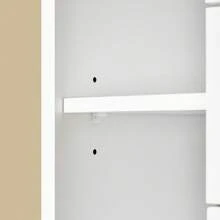 SoBuy FBT95-SCH, Bedside Table With 3 Drawers, Side Table End Table Sofa Table Nightstand Telephone Table Lamp Table, Black - White - View 11