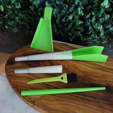 Pre Rolled Cones Cone Loader U2013 1 1_4 Hemp Cones Funnel Tool For King Size Cones Rolling Papers Prerolled With Tips Packing Stick Cigarette Prerolls Packer | Grinder Brush Cleaner For Herb Grinders - 白色 - 查看 5