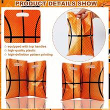 60Pcs Basketball Treat Candy Bags, Basketball Goodie Bags, Basketball Party Favors Bags Basketball Theme Bags Birthday Party Decorations, Basketball Themed Party Supplies - 白色 - 查看 3