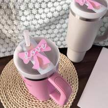 Personalized 40 Oz Name, Tumbler Lid Topper, Accessory Smile - Smile - View 5