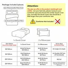 1 Set Autunno/Inverno Copripiumino in Velluto di Latte a Righe 3 Pezzi (1 Copripiumino + 2 Federe, Piumino e Cuscini Non Inclusi), Design Semplice, Spesso e Caldo, Lavabile in Lavatrice, 180gsm, Angoli Sagomati, Misura Singola/Matrimoniale