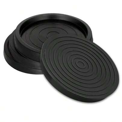 Furniture Caster Cups Rubber Chair Leg Feet Caps Non Slip Furniture Coasters Pads Leg Floor Protectors For Floor Protection Carpet Bed Cabinet4pcs